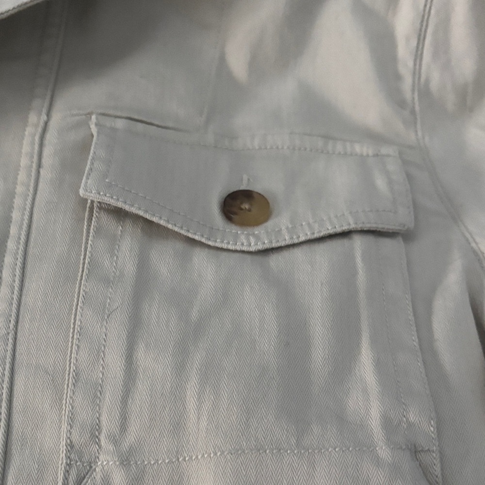 NWOT Vineyard Vines Off-White and Brown Barn Jacket with corduroy collar. - Picture 4 of 10